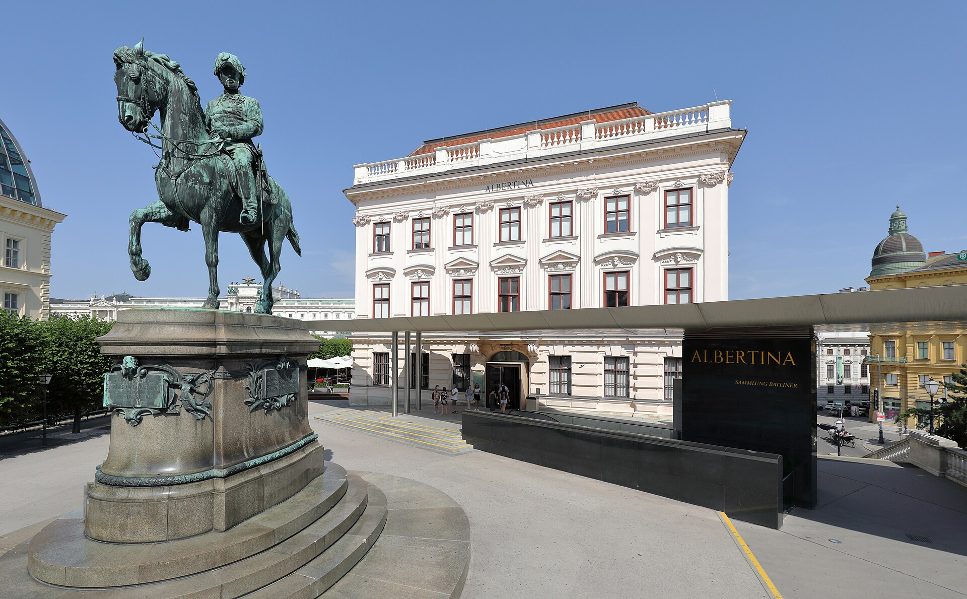 The Albertina and the equestrian statue