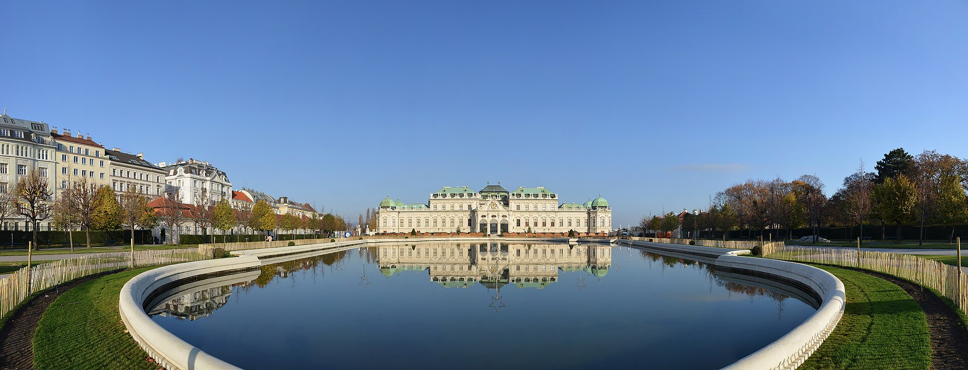 The Upper Belvedere reflected in its pool