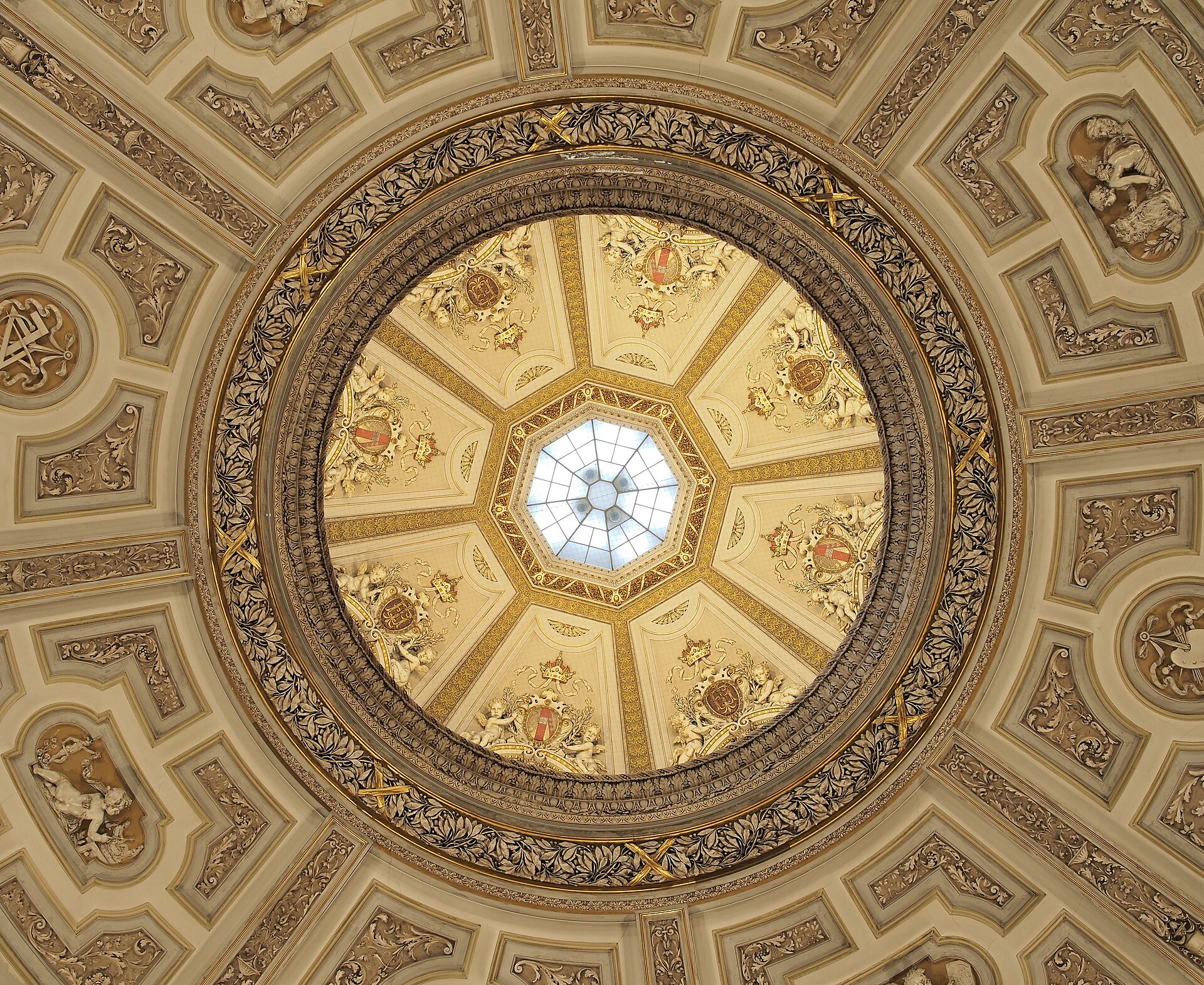 The painted ceiling of the Kunsthistorisches Museum