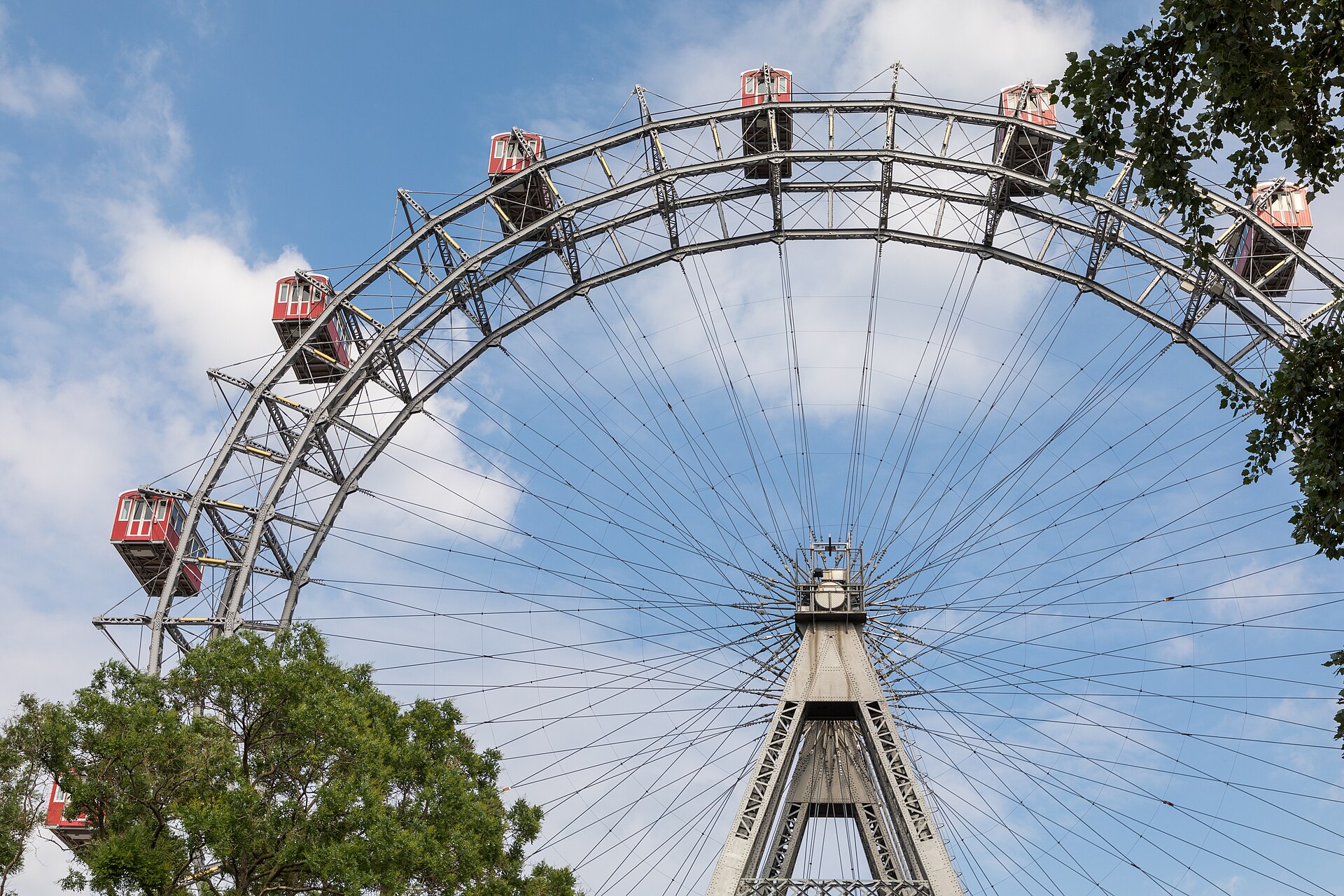 The Riesenrad against the sky