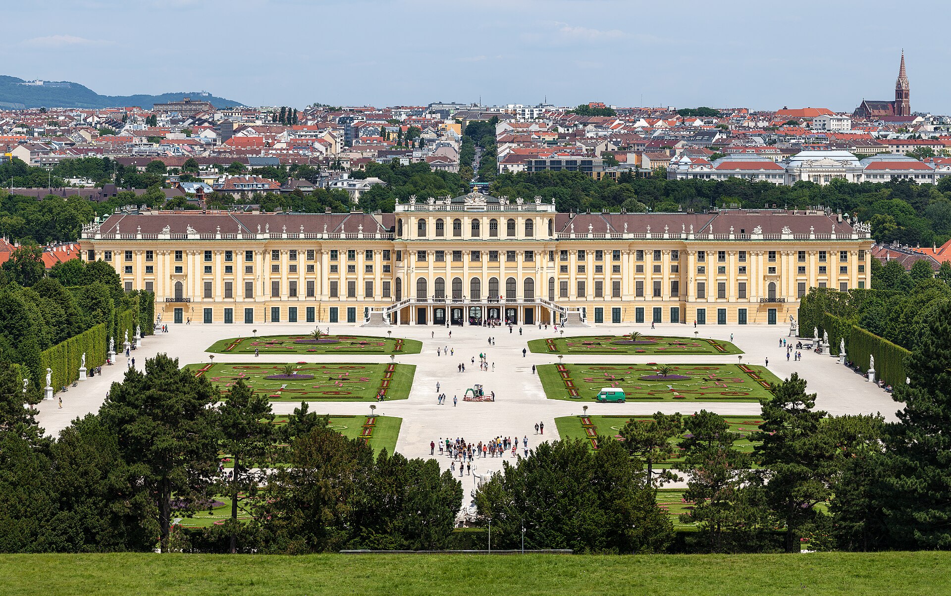 Schonbrunn seen from the Gloriette