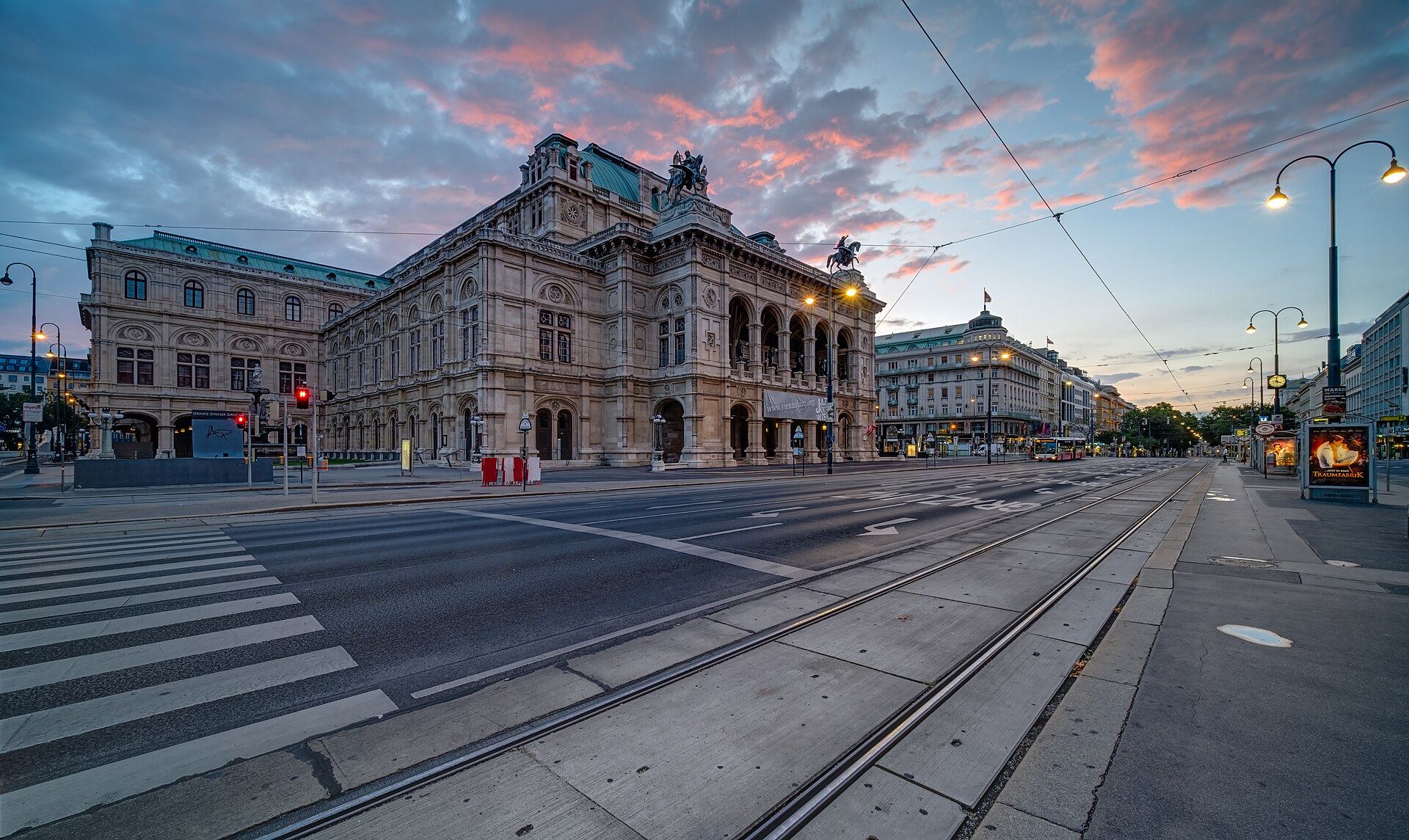 The State Opera at dusk